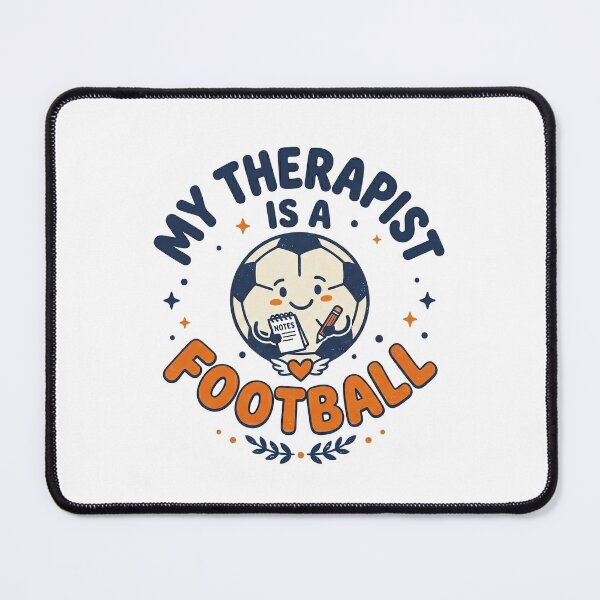 Item preview, My Therapist Is A Football — Funny Soccer Fan Gift Tee designed and sold by HOLOPEELS.