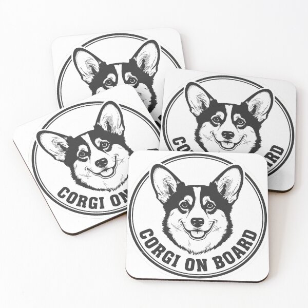 Item preview, Corgi on Board Car Sticker Funny Corgi Gift designed and sold by barbastyle.