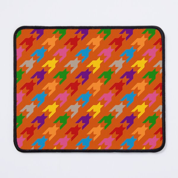 Item preview, Colorful Houndstooth Plaid Check - Orange  designed and sold by PatternTitan.