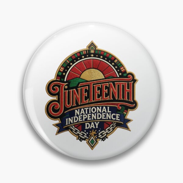 Item preview, Juneteenth National Independence Day Embroidered Style | Freedom Celebration Design designed and sold by CreativeNest Prints.