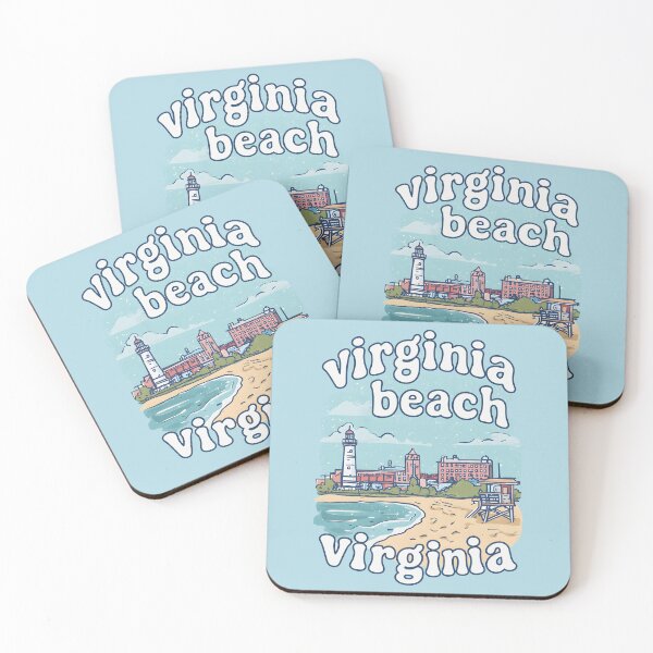 Item preview, Virginia Beach Cute Pastel Skyline  designed and sold by HowToCanadian.