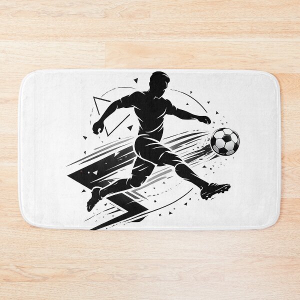 Item preview, Dynamic Soccer Player Kick Silhouette Football Action Sports Graphic designed and sold by irfanshikh.