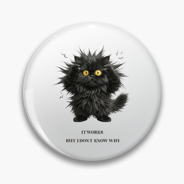 Item preview, Funny Programmer Gift It Works But I Don't Know Why Cat Humor Shirt designed and sold by Dev Mode.