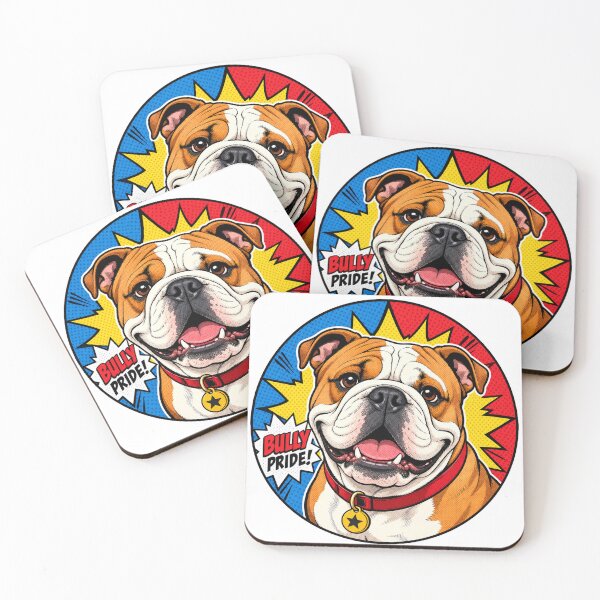 Item preview, Bully Pride Bulldog Pop Art Sticker Comic Style designed and sold by barbastyle.