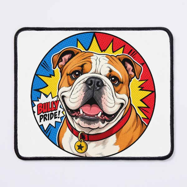 Item preview, Bully Pride Bulldog Pop Art Sticker Comic Style designed and sold by barbastyle.