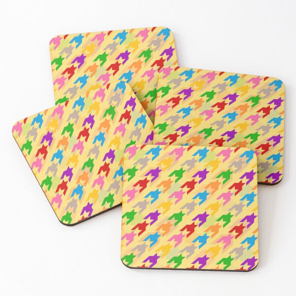 Item preview, Colorful Houndstooth Plaid Check - Yellow  designed and sold by PatternTitan.