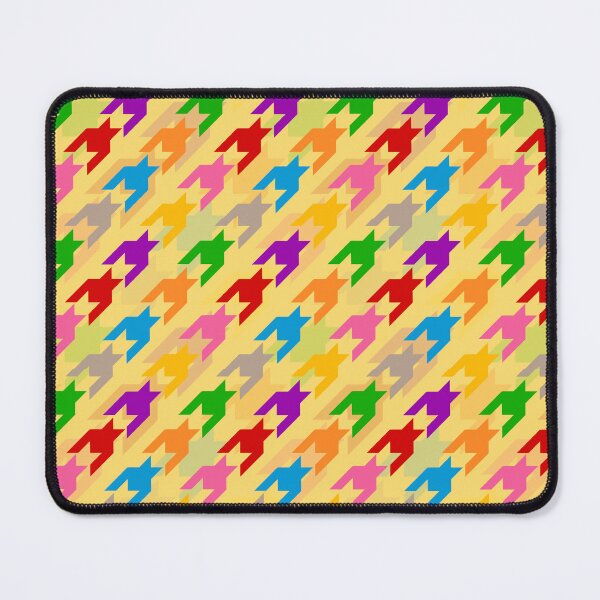 Item preview, Colorful Houndstooth Plaid Check - Yellow designed and sold by PatternTitan.