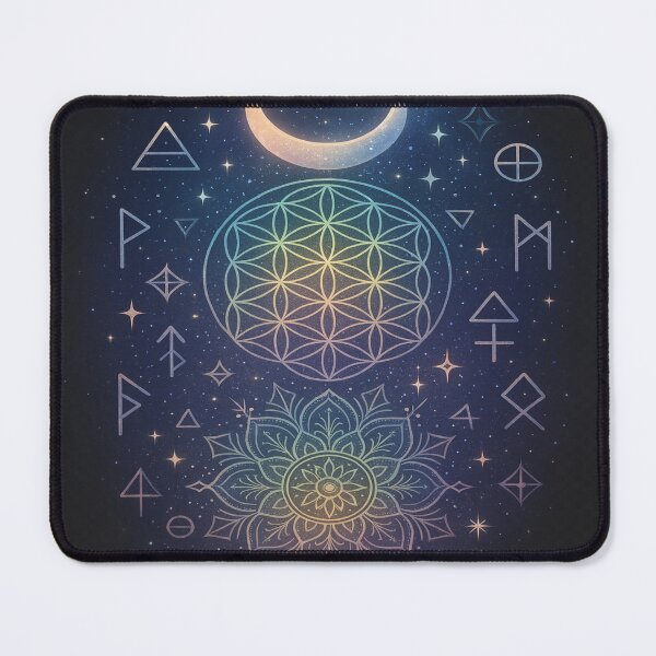 Item preview, Cosmic Sacred Geometry Flower of Life designed and sold by NoNameDrops.