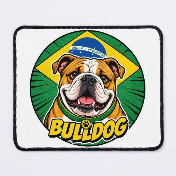 Item preview, Brazilian Bulldog Flag Sticker Brazil Dog Gift designed and sold by barbastyle.