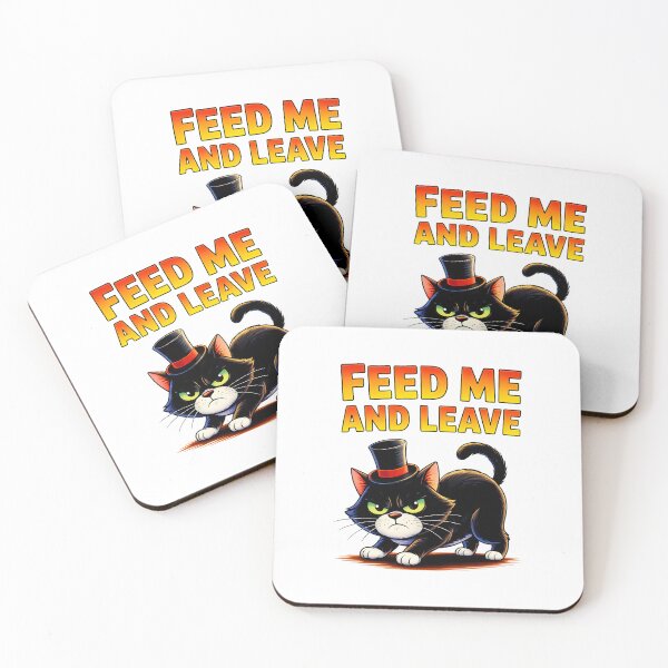 Item preview, Feed Me and Leave Cat designed and sold by ArtDzignsZA.