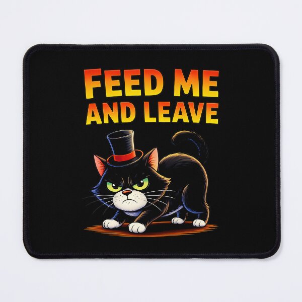 Item preview, Feed Me and Leave Cat designed and sold by Canvas-Whispers.