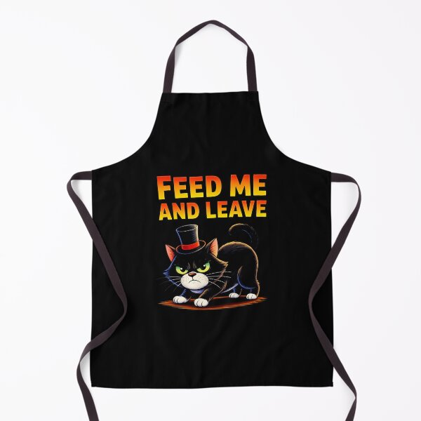 Item preview, Feed Me and Leave Cat designed and sold by Canvas-Whispers.