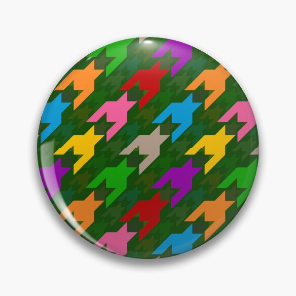 Item preview, Colorful Houndstooth Plaid Check - Green  designed and sold by PatternTitan.