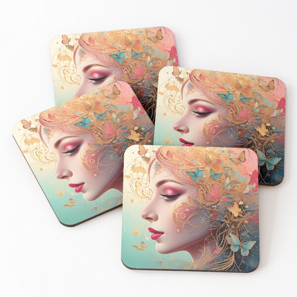 Item preview, Ethereal Butterfly Dreams: Fairy Tale Portrait designed and sold by ToxicInkArt.