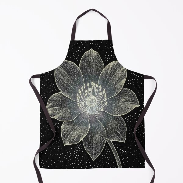 Item preview, Stippled Floral Art in Cosmic Dotwork Style with Elegant Botanical Detail designed and sold by FotoworldEdel.