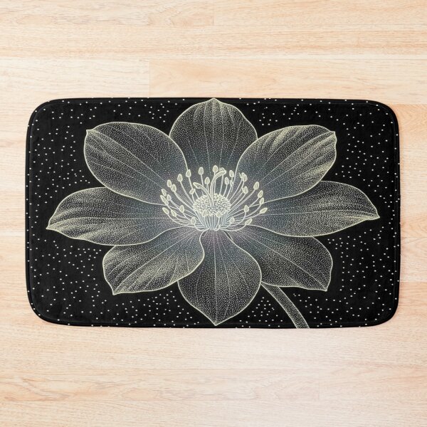 Item preview, Stippled Floral Art in Cosmic Dotwork Style with Elegant Botanical Detail designed and sold by FotoworldEdel.