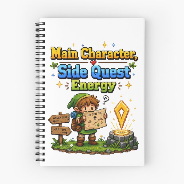 Item preview, Main Character, Side Quest Energy Pixel Adventurer designed and sold by DeePat77.