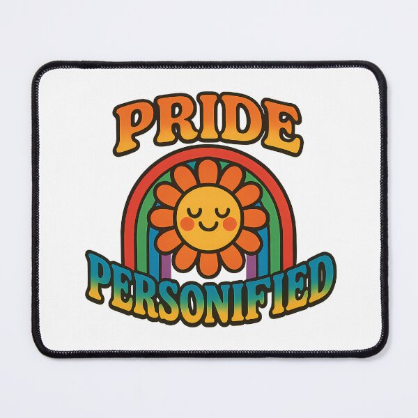 Item preview, Pride Personified Retro Rainbow Daisy Flower Queer Pride Art designed and sold by Haus Of Sin.