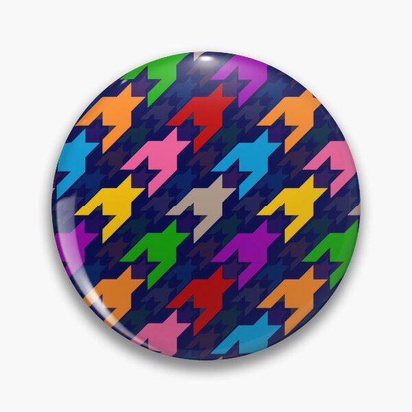 Item preview, Colorful Houndstooth Plaid Check - Blue  designed and sold by PatternTitan.