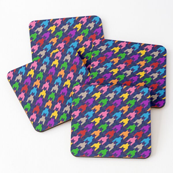 Item preview, Colorful Houndstooth Plaid Check - Blue  designed and sold by PatternTitan.