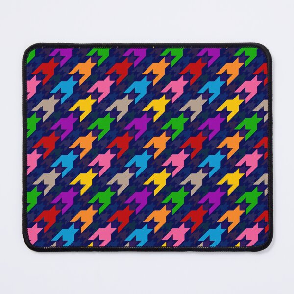 Item preview, Colorful Houndstooth Plaid Check - Blue designed and sold by PatternTitan.