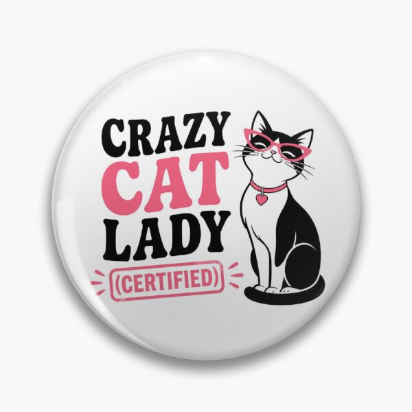 Item preview, Crazy Cat Lady Certified Funny Cat Lover Design designed and sold by Shadryx.