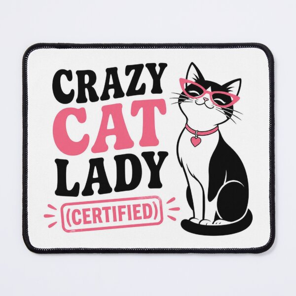 Item preview, Crazy Cat Lady Certified Funny Cat Lover Design designed and sold by Shadryx.