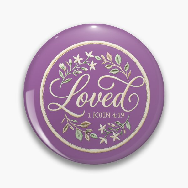 Item preview, Loved - 1 John 4:19 Christian designed and sold by TheDailyCross1.
