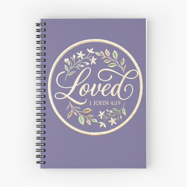 Item preview, Loved - 1 John 4:19 Christian designed and sold by TheDailyCross1.