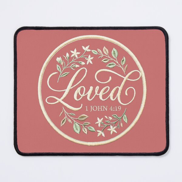 Item preview, Loved - 1 John 4:19 Christian designed and sold by TheDailyCross1.
