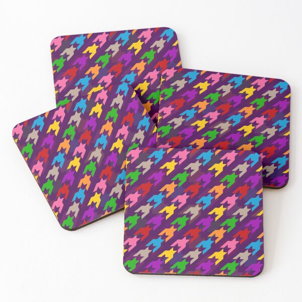 Item preview,  Colorful Houndstooth Plaid Check - Purple  designed and sold by PatternTitan.