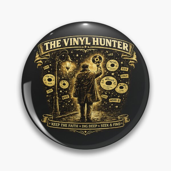 Item preview, The Vinyl Hunter Northern Soul Record Collector Vintage designed and sold by Tee-Shirt-Topia.