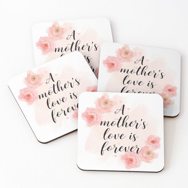 Item preview, A Mothers Love Is Forever Floral Quote designed and sold by CozyMomDesign.