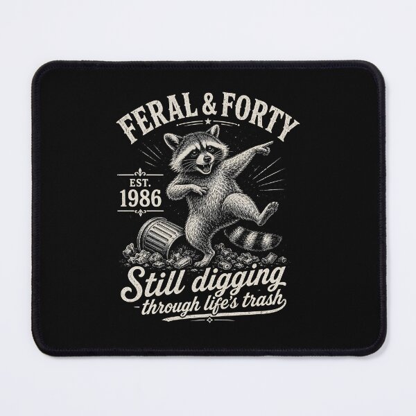 Item preview, Feral and Forty Est 1986 Raccoon designed and sold by zoes-ink.