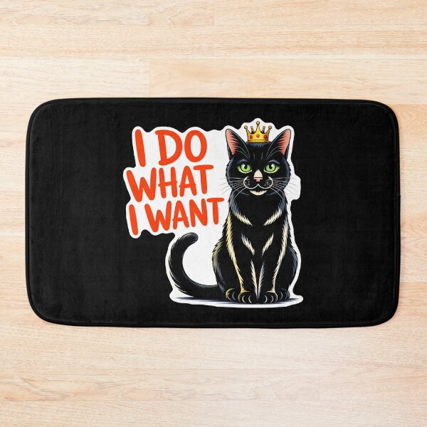 Item preview, I Do What I Want Cat designed and sold by Canvas-Whispers.