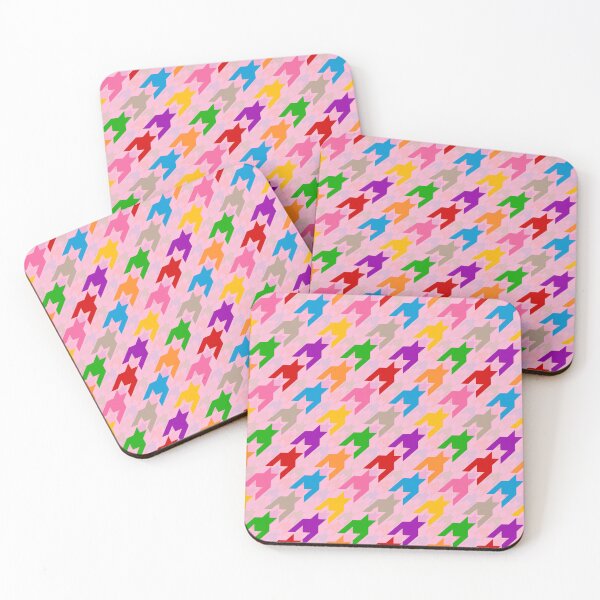 Item preview, Colorful Houndstooth Plaid Check - Pink  designed and sold by PatternTitan.