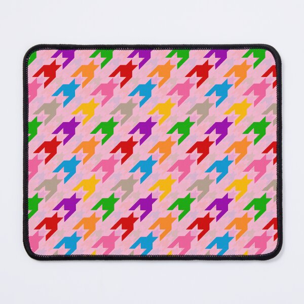 Item preview, Colorful Houndstooth Plaid Check - Pink  designed and sold by PatternTitan.