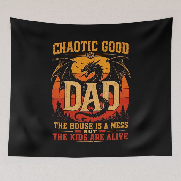 Item preview, Chaotic Good Dad The House is A Mess designed and sold by zoes-ink.