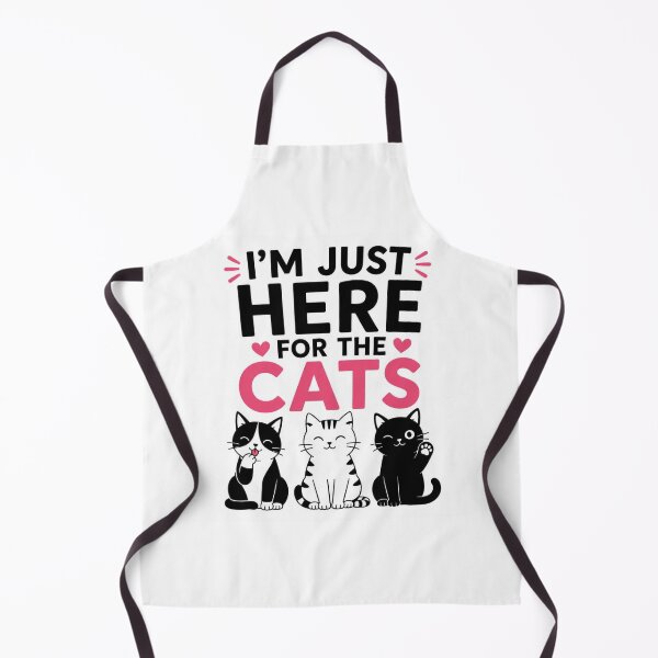 Item preview, I’m Just Here for the Cats Funny Cat Lover Design designed and sold by Shadryx.