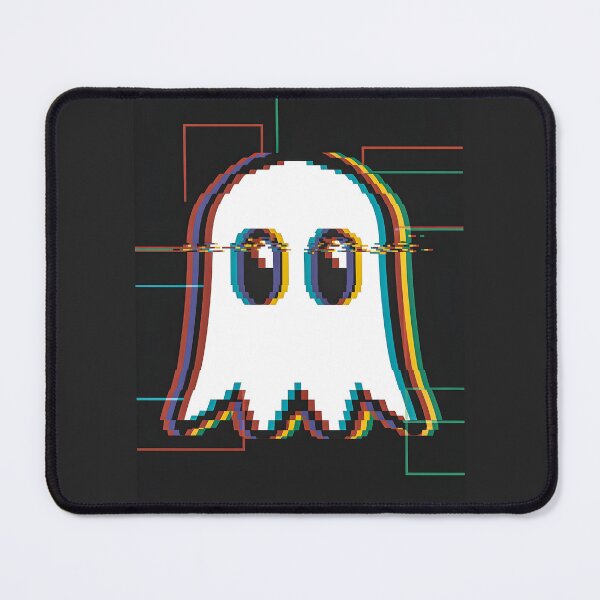 Item preview, Glitch Ghost, Eerie VHS-Style Spectral Figure in Neon Cyber Horror Aesthetic designed and sold by zozo-shop.