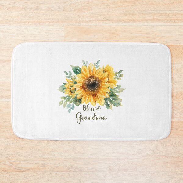 Item preview, Blessed Grandma Sunflower Floral Quote designed and sold by CozyMomDesign.