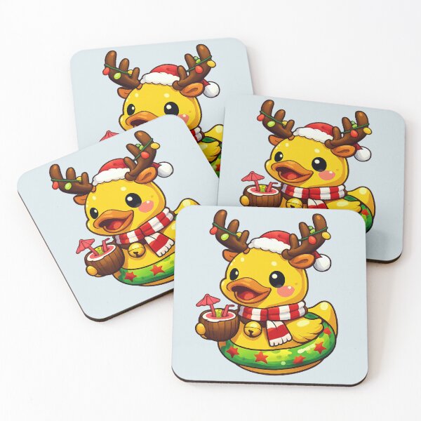 Item preview, Reindeer Rubber Duck Summer Holiday designed and sold by BROHLine Studio.