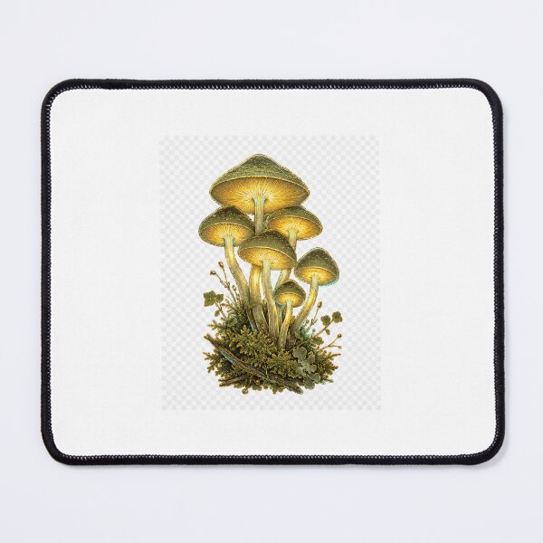 Item preview, Bioluminescent Mushroom Forestcore — Glowing Cottagecore Fungi Art designed and sold by Brackenlume Studio.