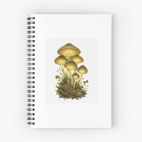 Item preview, Bioluminescent Mushroom Forestcore — Glowing Cottagecore Fungi Art designed and sold by Brackenlume Studio.