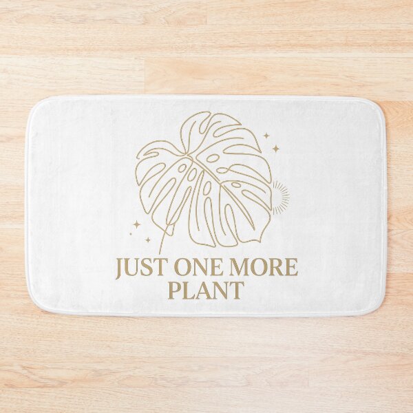 Item preview, Minimalist Monstera Line Art and Funny "Just One More Plant" Quote for Plant Lovers designed and sold by Vexora Prints.