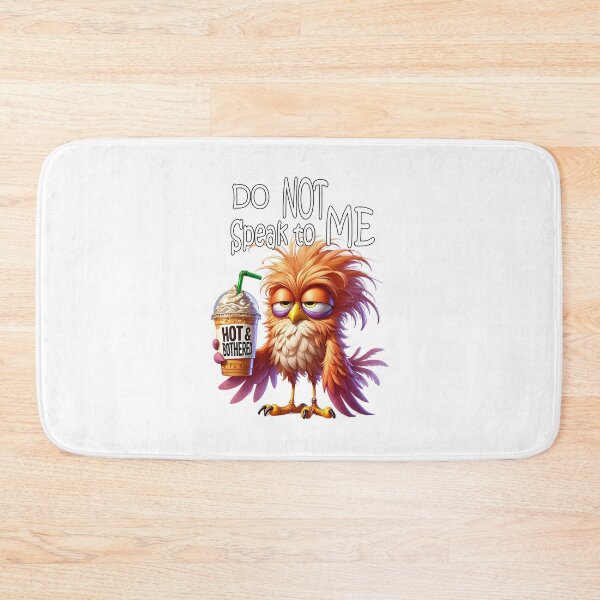Item preview, Grumpy funny bird with coffee designed and sold by LoneAngel.