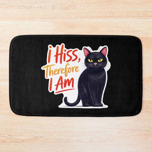 Item preview, I Hiss, Therefore I Am Cat designed and sold by Canvas-Whispers.