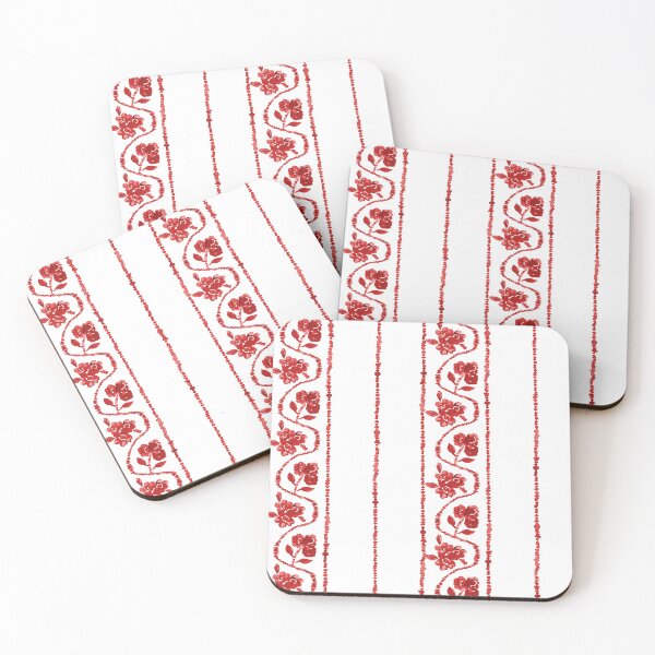 Item preview, Storybook Floral Stripe - Red designed and sold by Tess Arden.