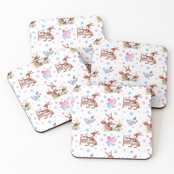 Item preview, Cozy Artist Fox Pattern designed and sold by White Rabbit Design .