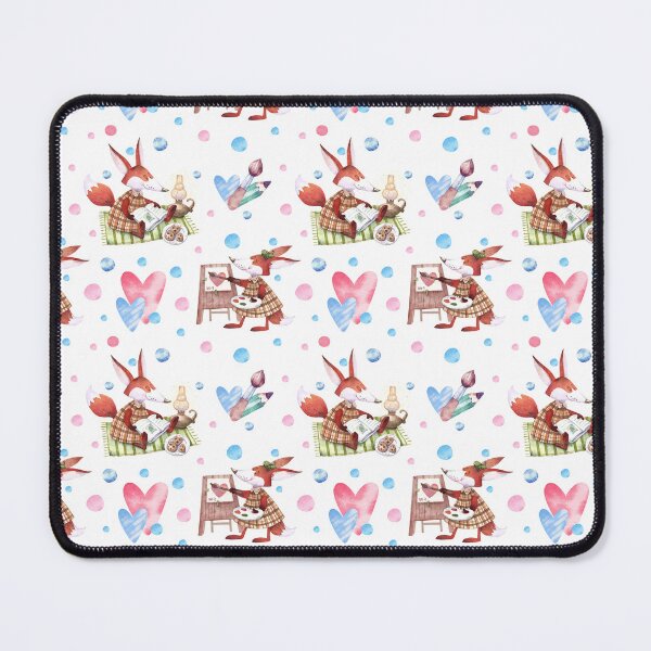 Item preview, Cozy Artist Fox Pattern designed and sold by SashaZinch.